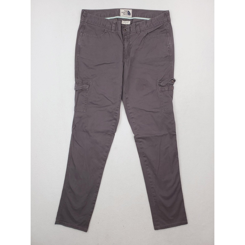 North Face Pants Womens 10 Gray Utility Cargo Stretch Hiking Outdoor Travel